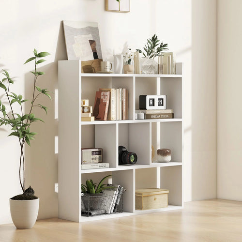 7 Cubes Open-Back Bookshelf Home Storage Display Shelf