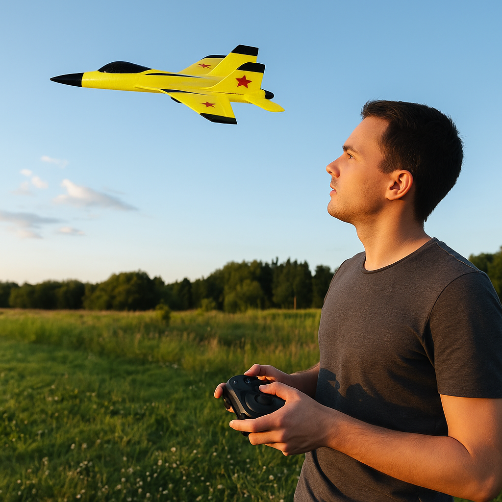 The KLEERSKY RC Remote Glider Wingspan SU-35