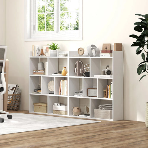 7 Cubes Open-Back Bookshelf Home Storage Display Shelf